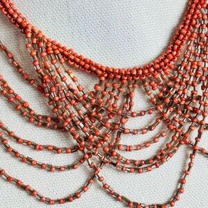 SOLD Elegant Coral Beaded Necklace